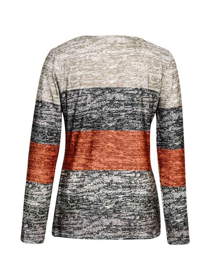 Ophelia | colourblock Quarter-Zip Top
