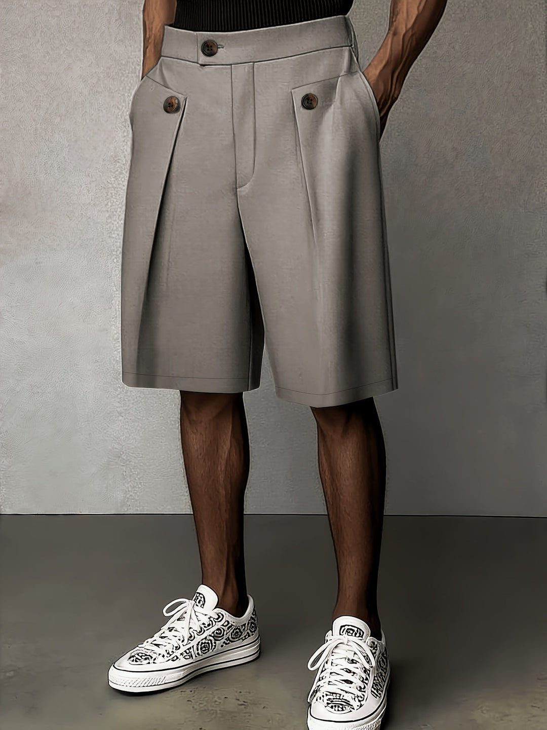 Harlan | Tailored Pleated Shorts