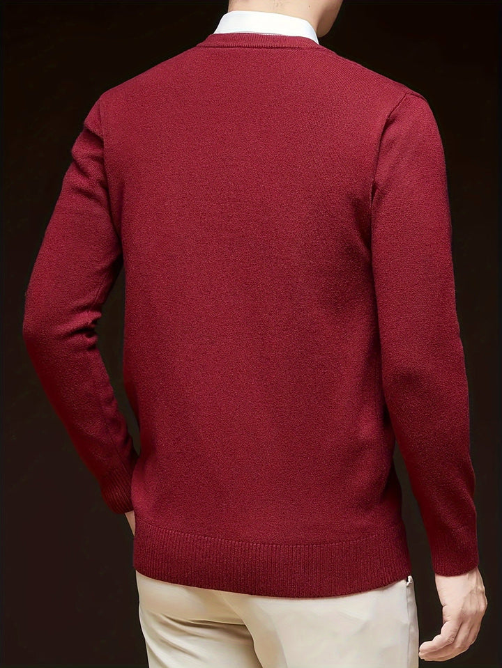 Hugh | Refined V-Neck Jumper