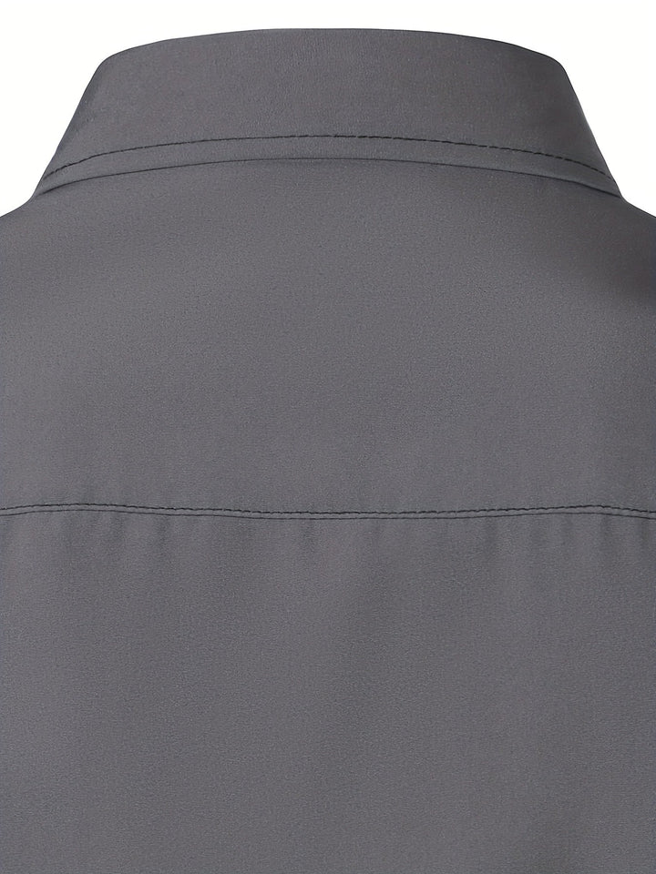 Lucille | Contrast-Trim Long Sleeve Shirt
