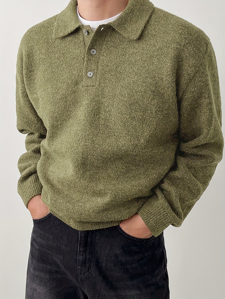 Landon | Refined Polo Collar Jumper