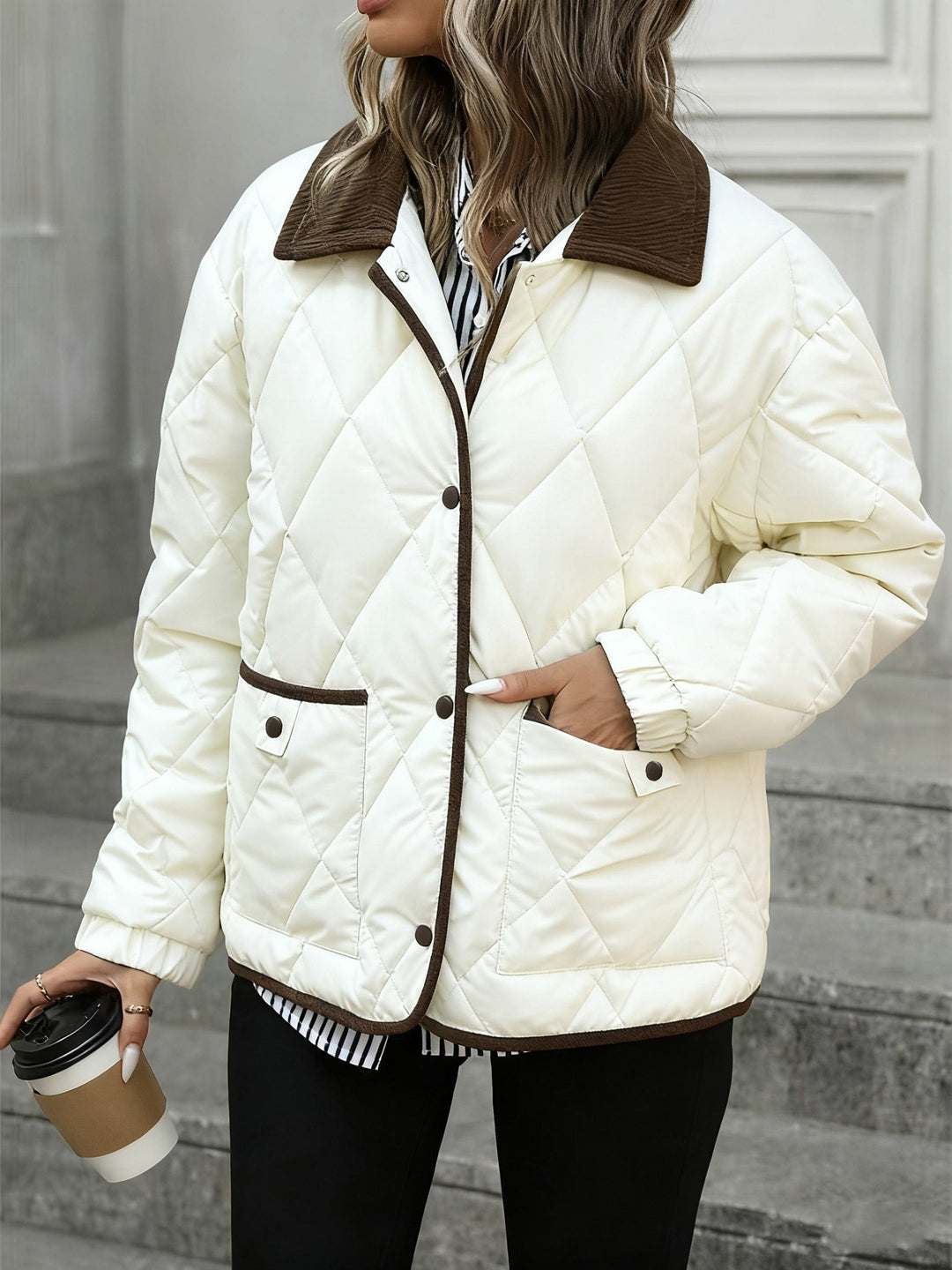 Imogen | Diamond-Quilted Padded Jacket