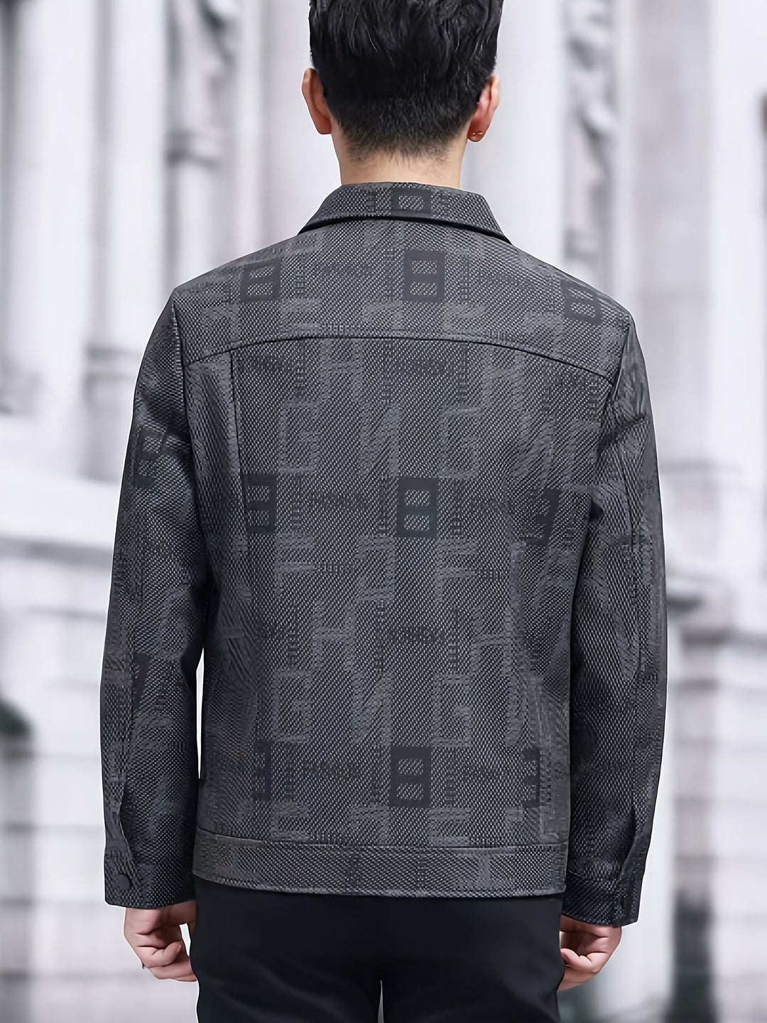 Fletcher | Patterned Trucker Jacket