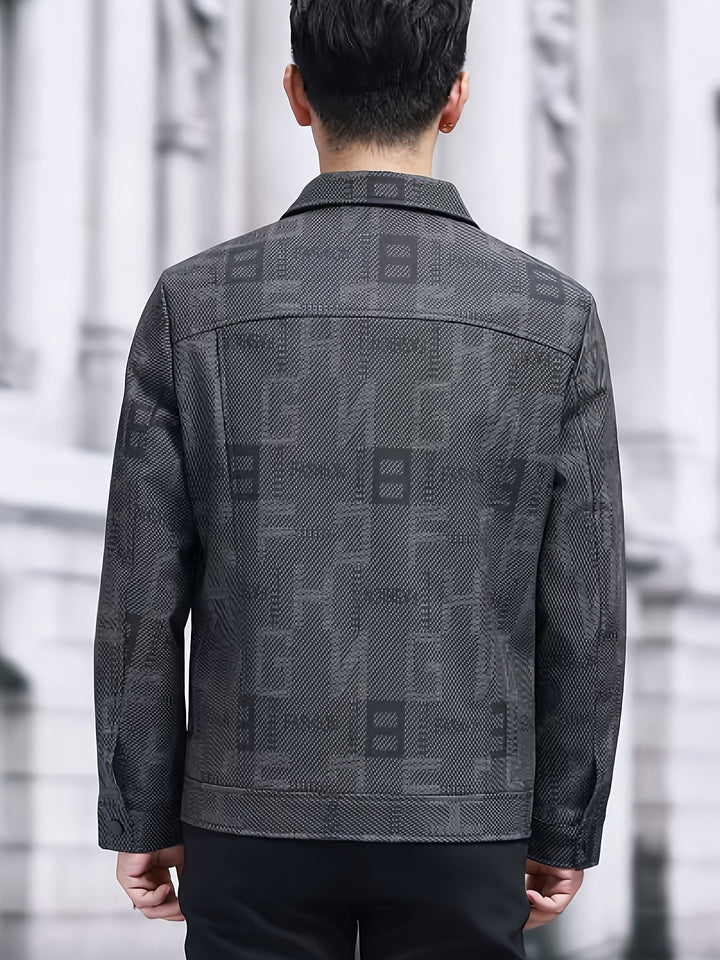 Fletcher | Patterned Trucker Jacket