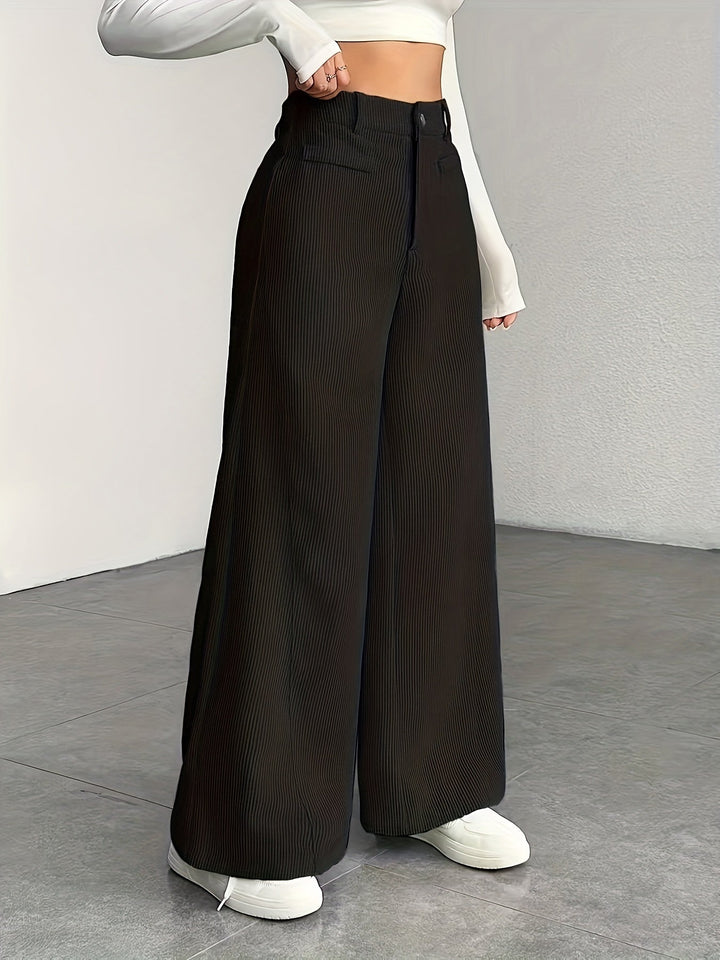 Kimberly | High-Waisted Wide-Leg Trousers
