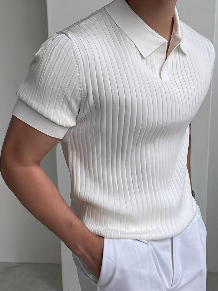 Cameron | Refined Textured Polo Shirt