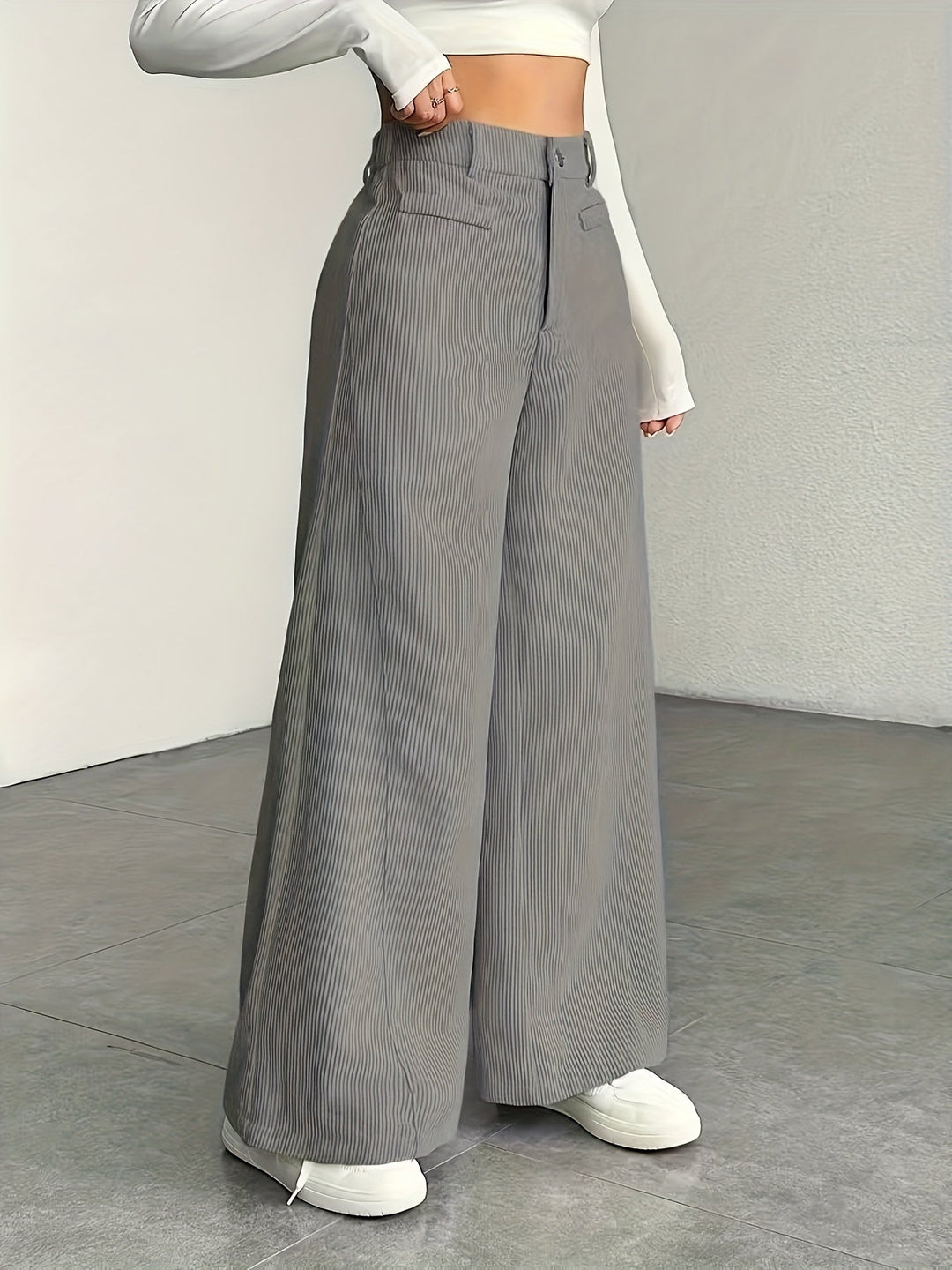Kimberly | High-Waisted Wide-Leg Trousers