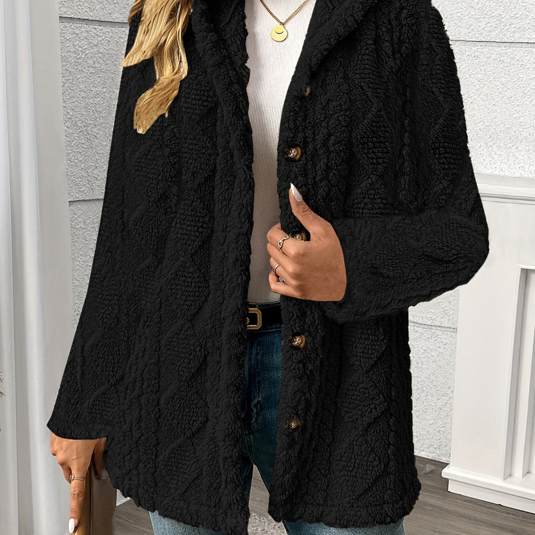 Roberta | Textured Button-Front Coat