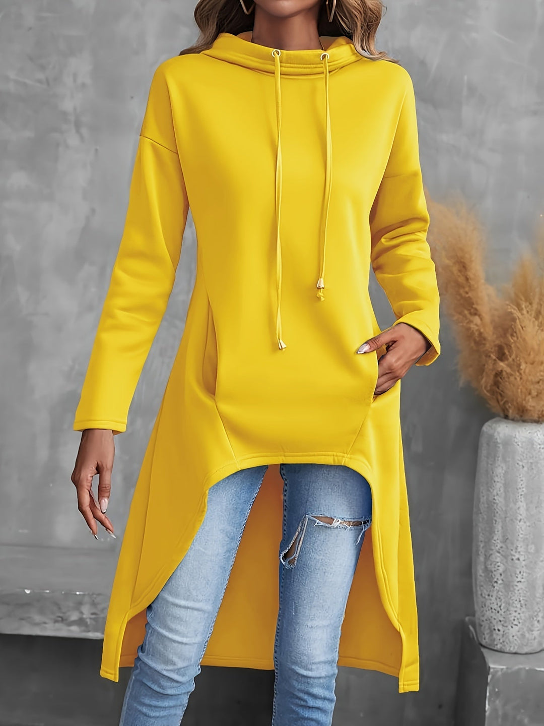 Tabitha | High-Low Drawstring Hoodie