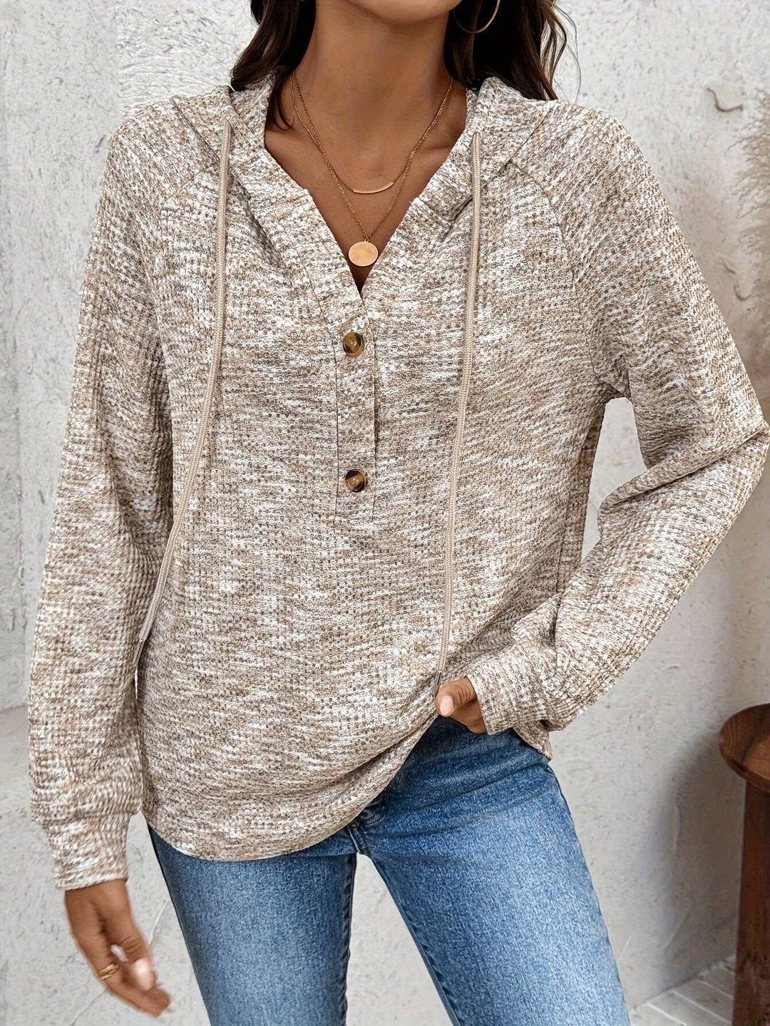 Verity | Button-Up Hooded Sweatshirt