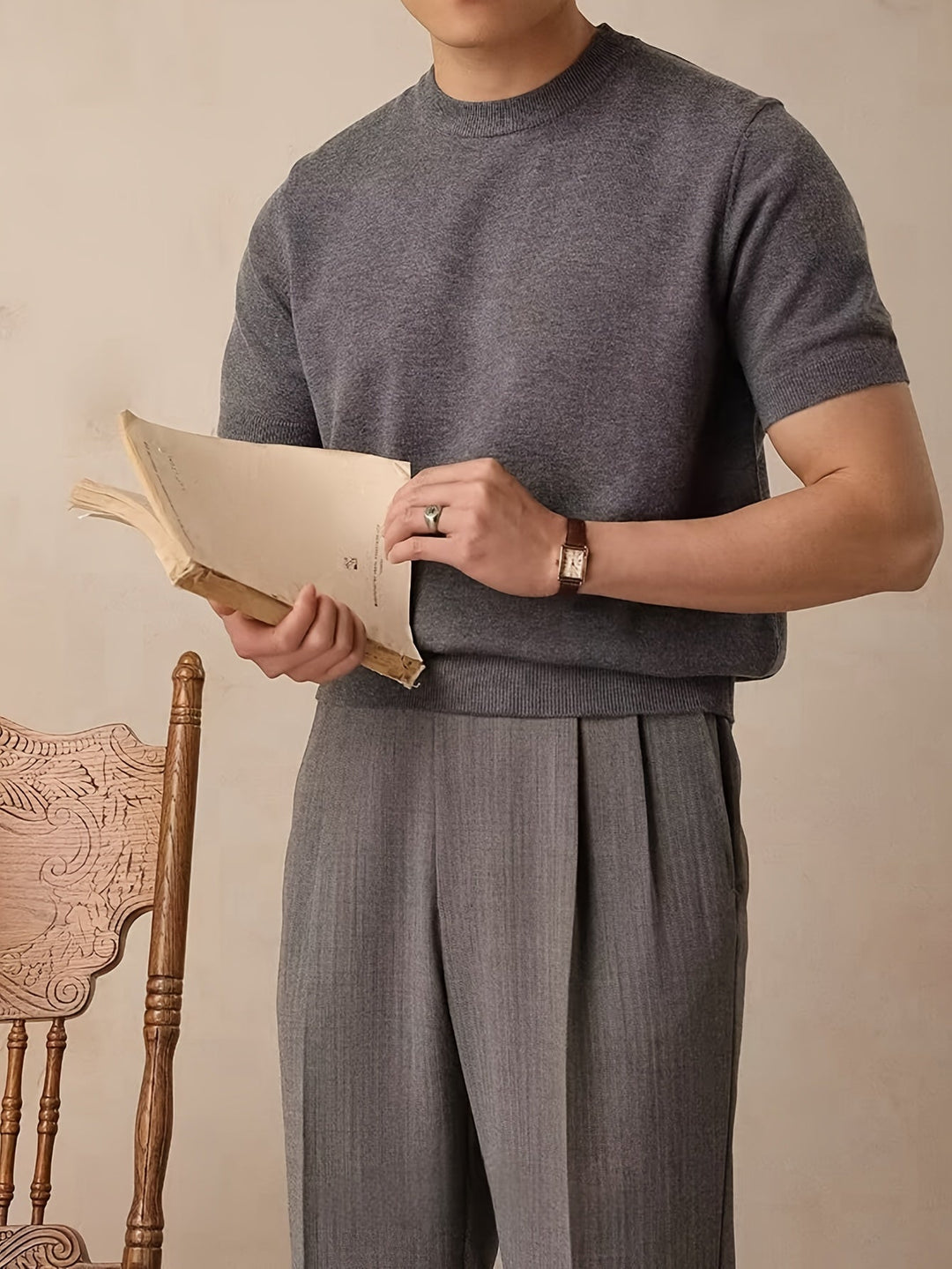 Reid | Refined Short-Sleeve Knit Top