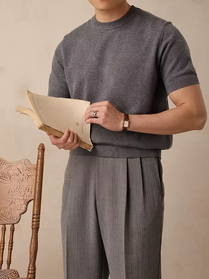 Reid | Refined Short-Sleeve Knit Top