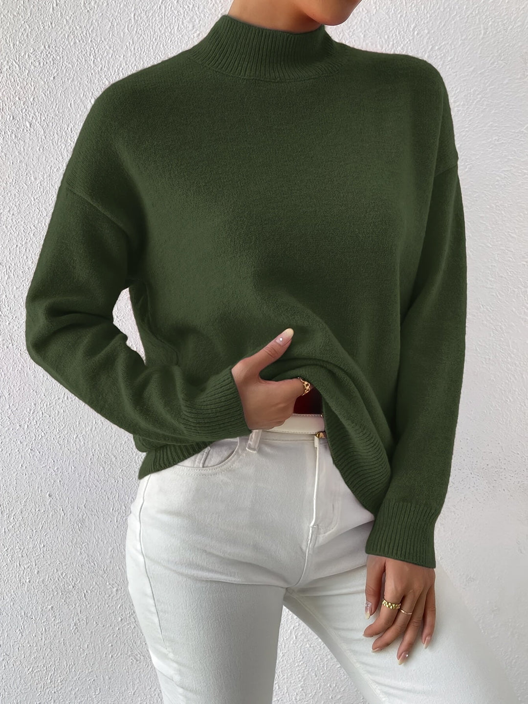 Lorelei | Refined Mock Neck Jumper