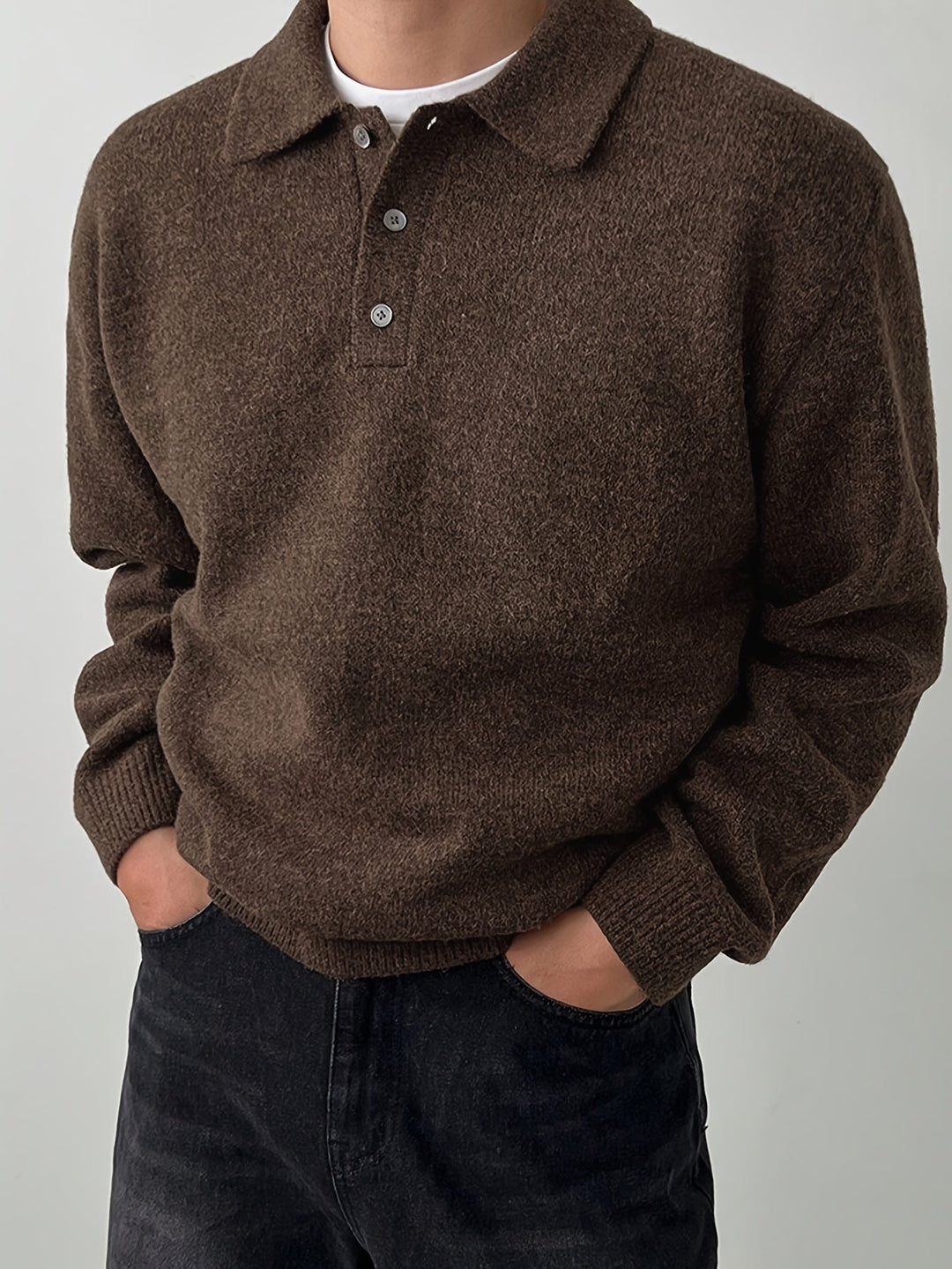 Landon | Refined Polo Collar Jumper