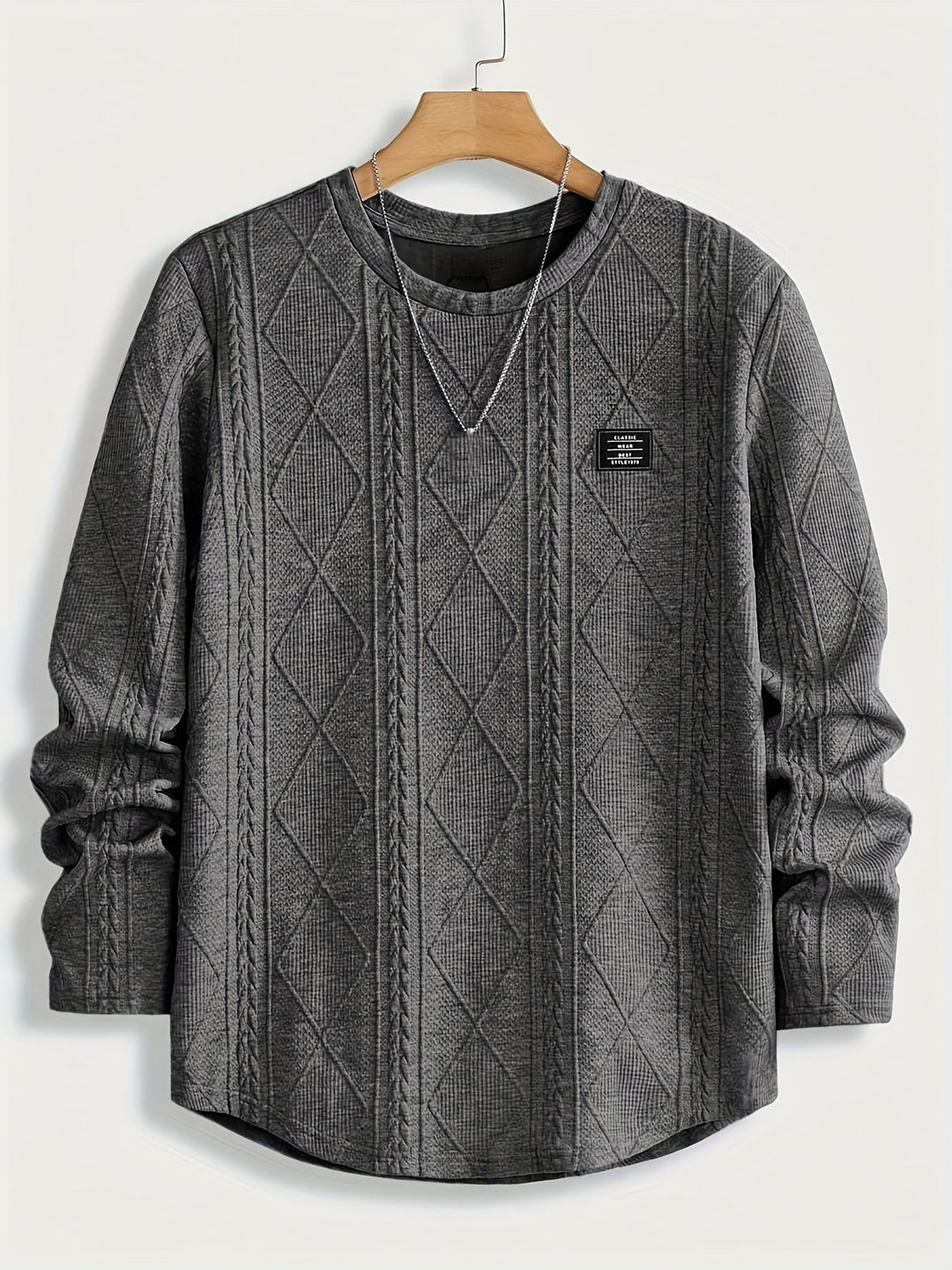 Edwin | Textured Crew Neck Top