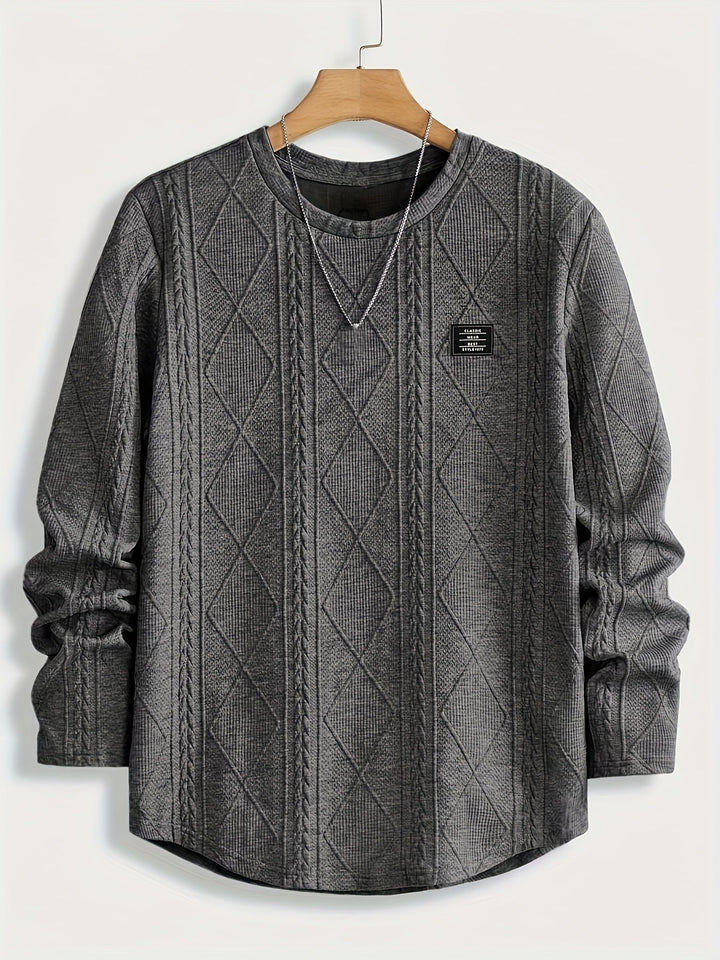 Edwin | Textured Crew Neck Top