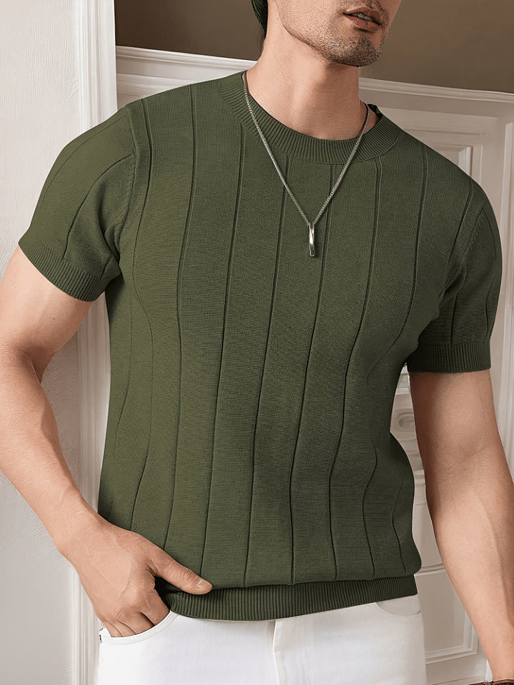 Curtis | Ribbed Short-Sleeve Top