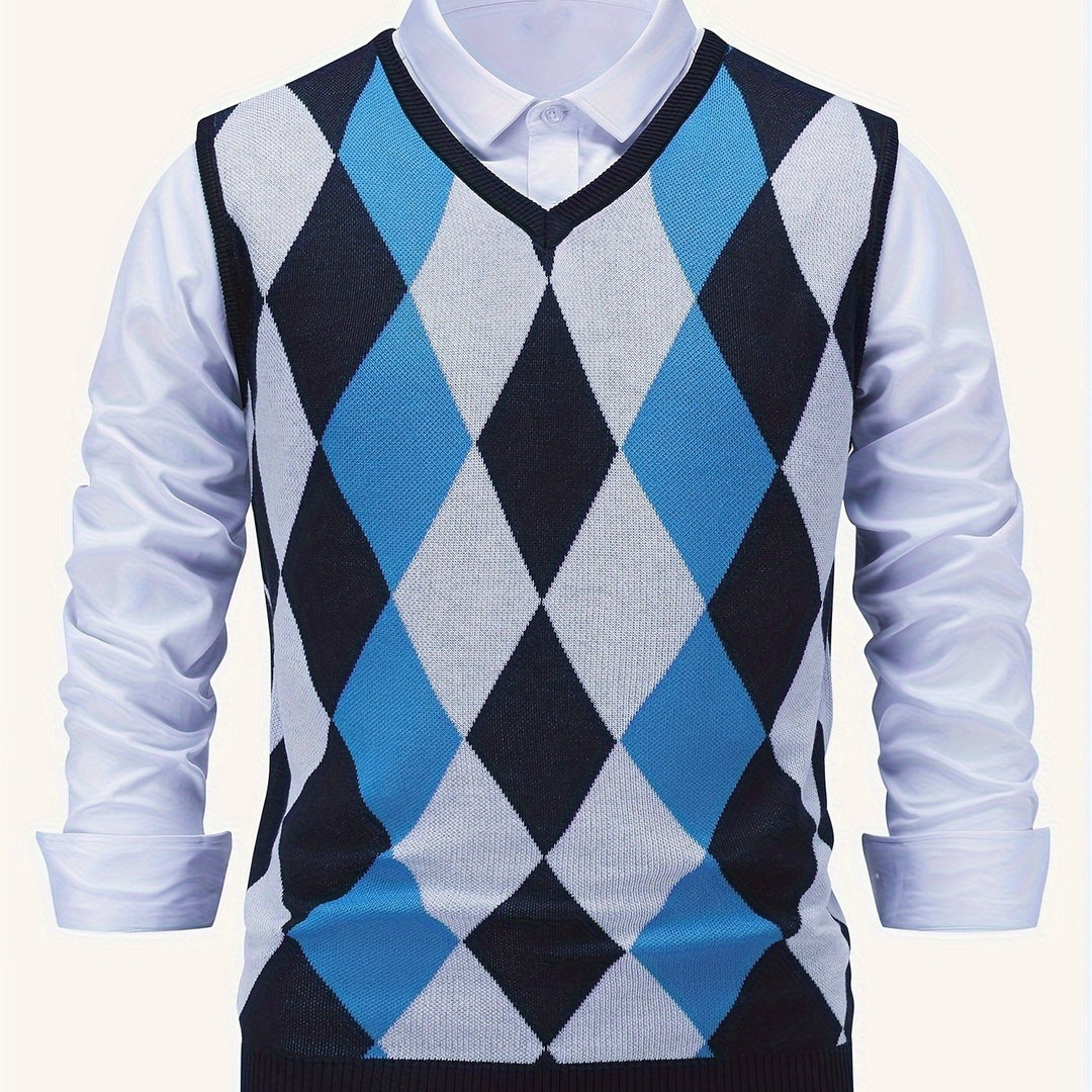 Chandler | Classic Argyle Jumper Vest