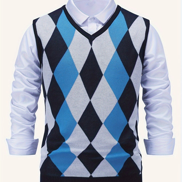 Chandler | Classic Argyle Jumper Vest