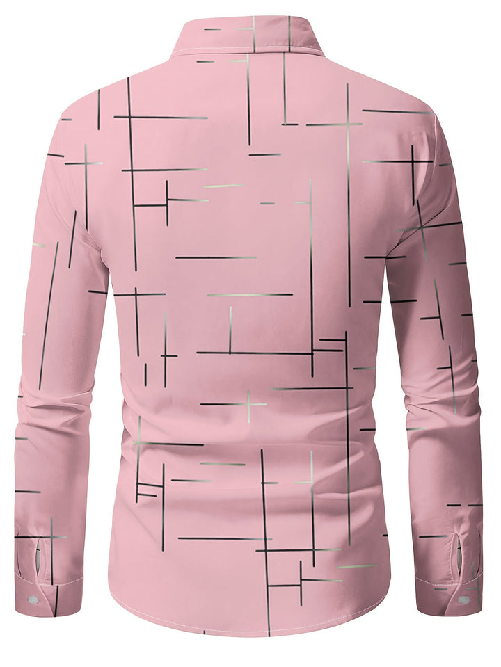 Malcolm | Refined Line-Print Shirt