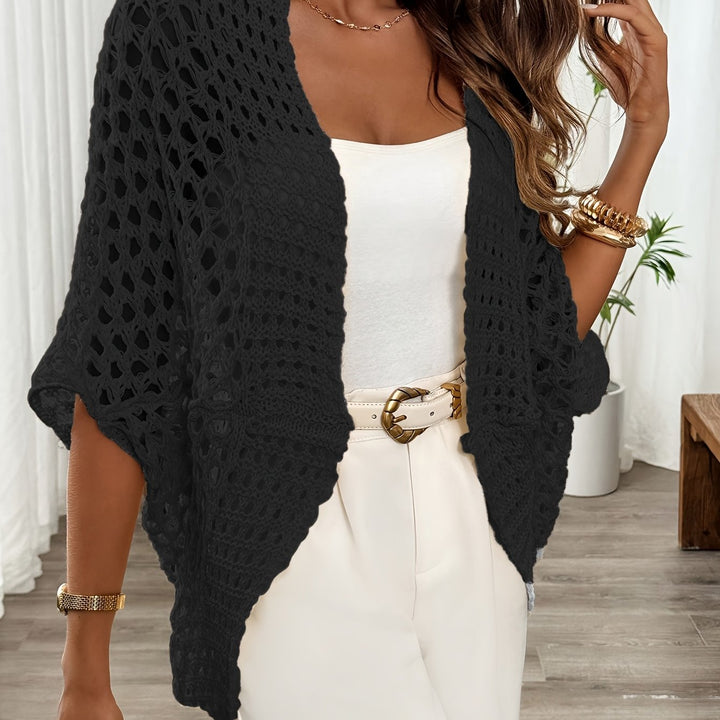 Susannah | Open-Front Batwing Cardigan