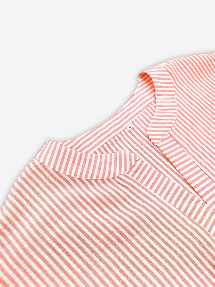 Marina | Breezy Striped Beach Cover-Up