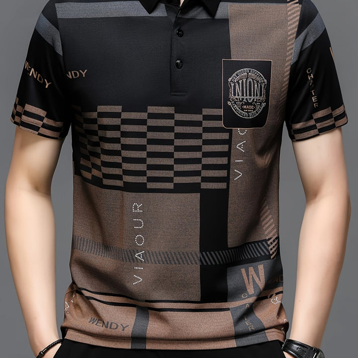 Nathaniel | Refined colourblock Polo Shirt