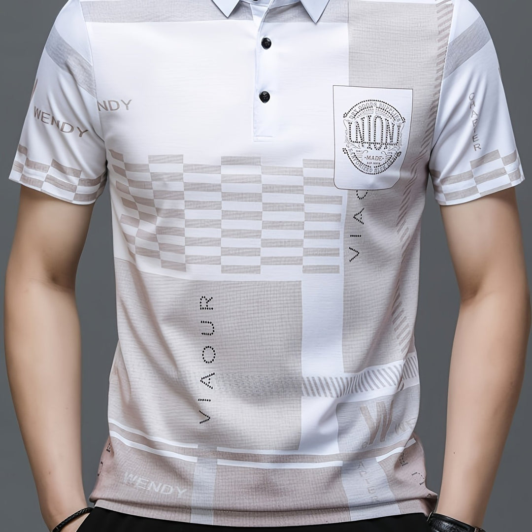 Nathaniel | Refined colourblock Polo Shirt
