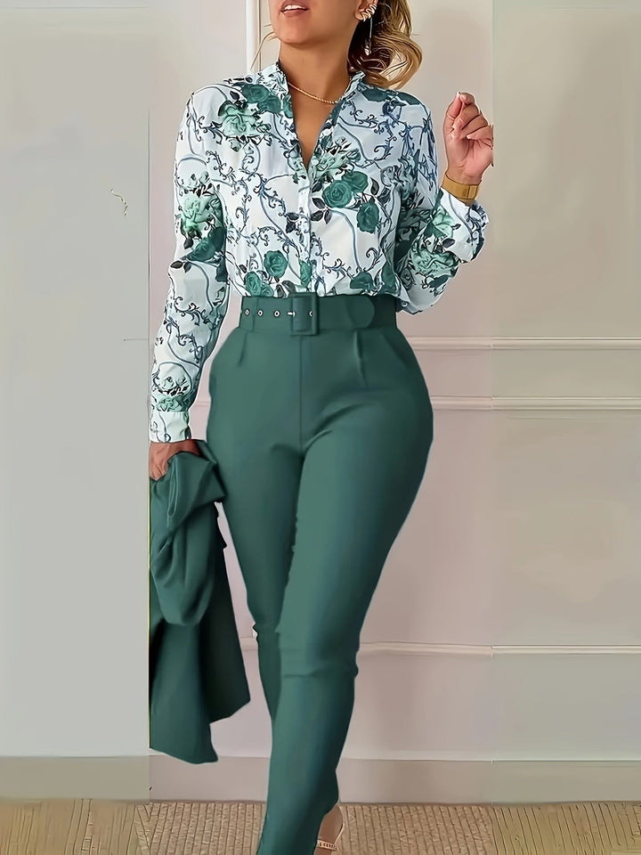 Susanna | Elegant Floral Two-Piece Set