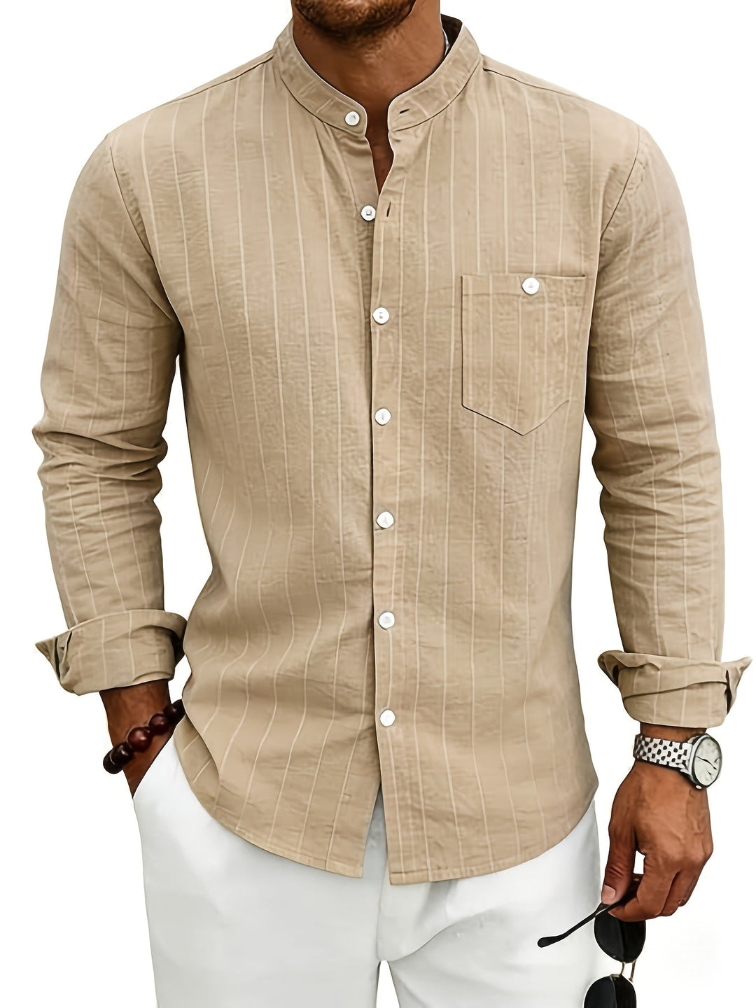 Edward | Striped Button-Up Shirt