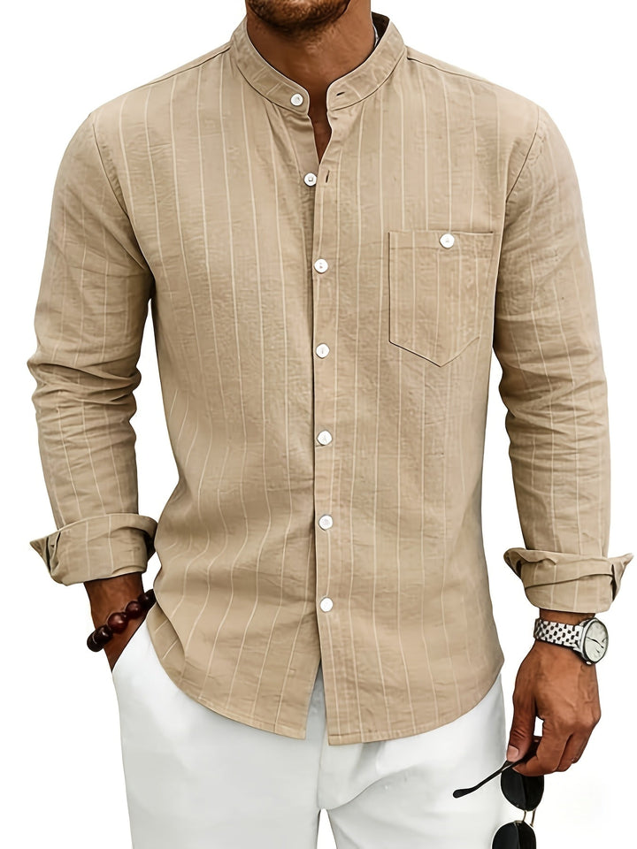 Edward | Striped Button-Up Shirt