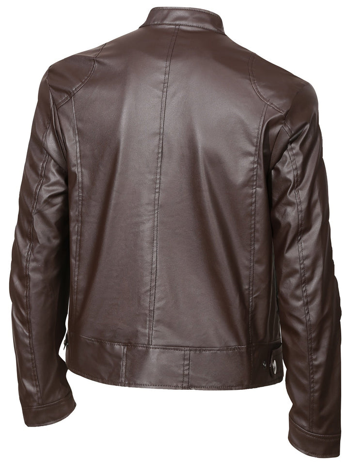 Roman | Stand-Collar Moto Jacket