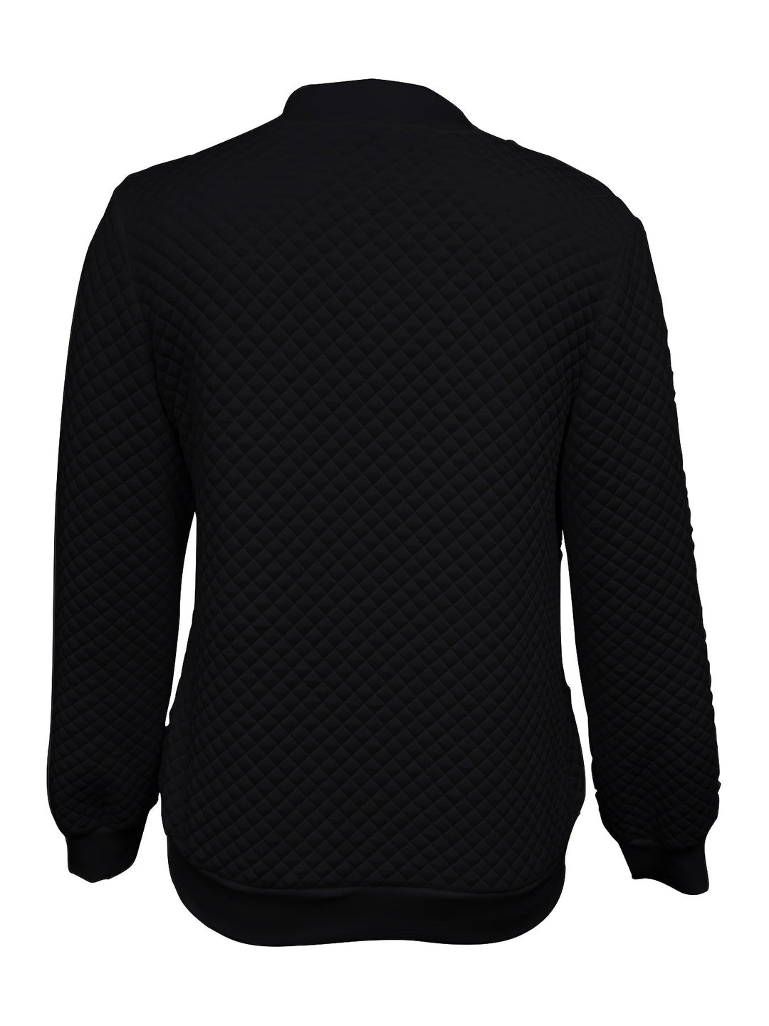 Carolyn | Quilted-Texture Baseball Jacket