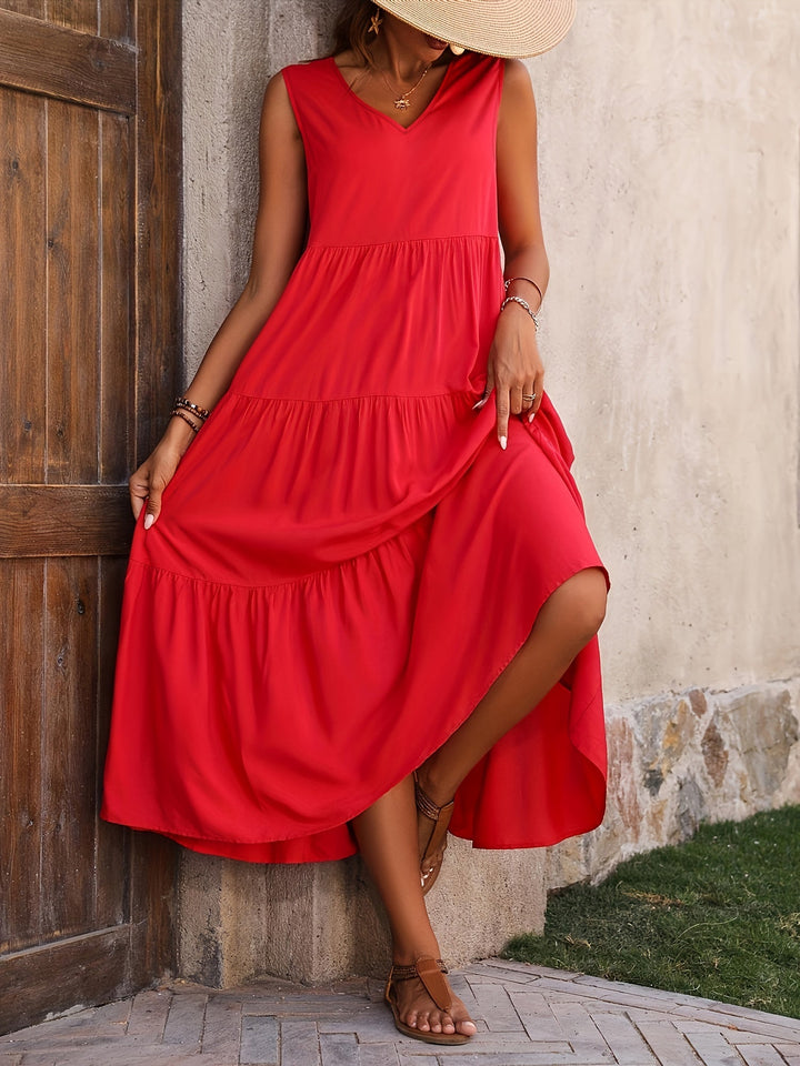 Coralie | Flowing Tiered Maxi Dress