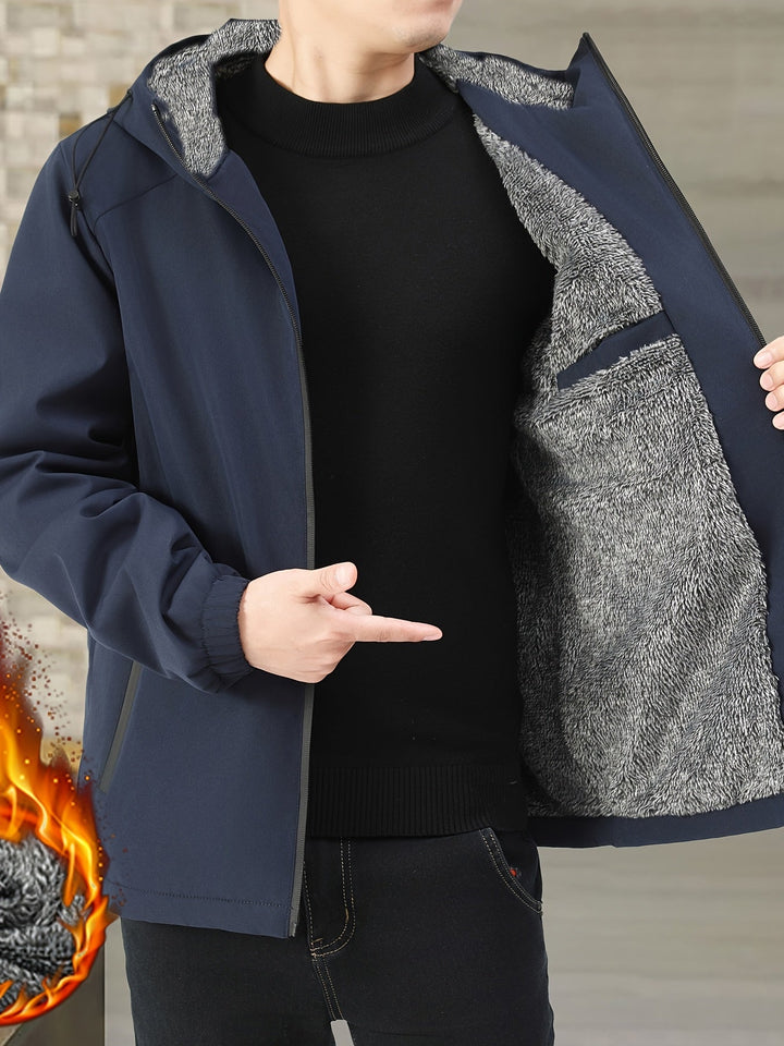 Victor | Cozy Fleece-Lined Hooded Jacket