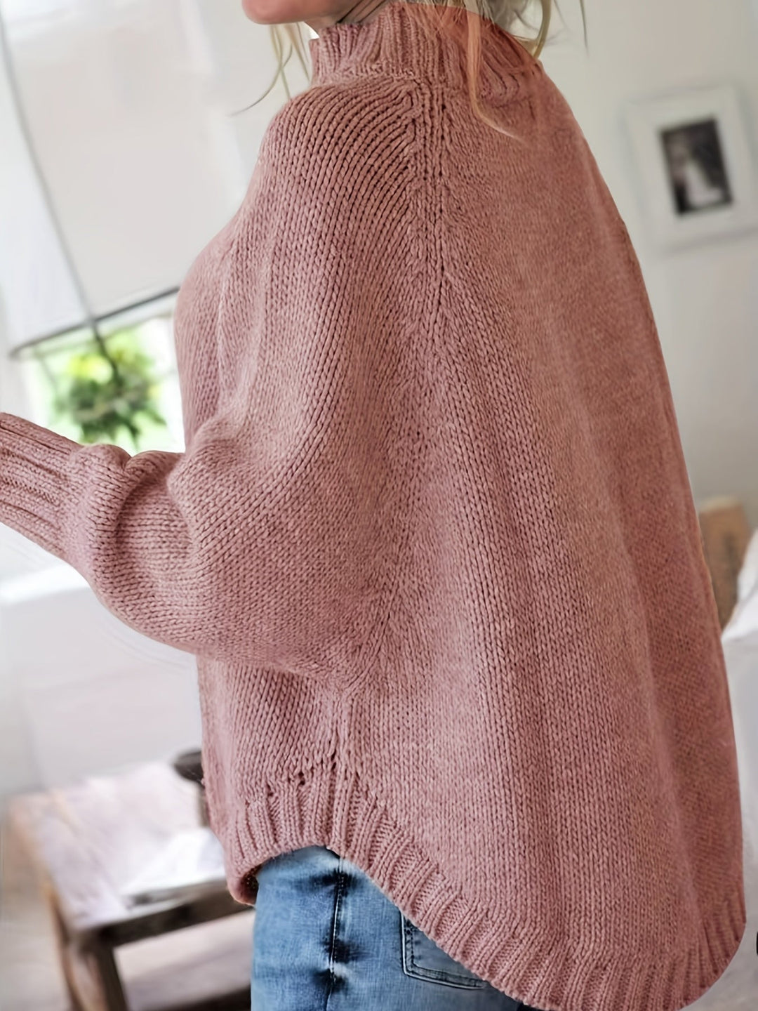 Corinne | Cozy High-Neck Cable-Knit Jumper