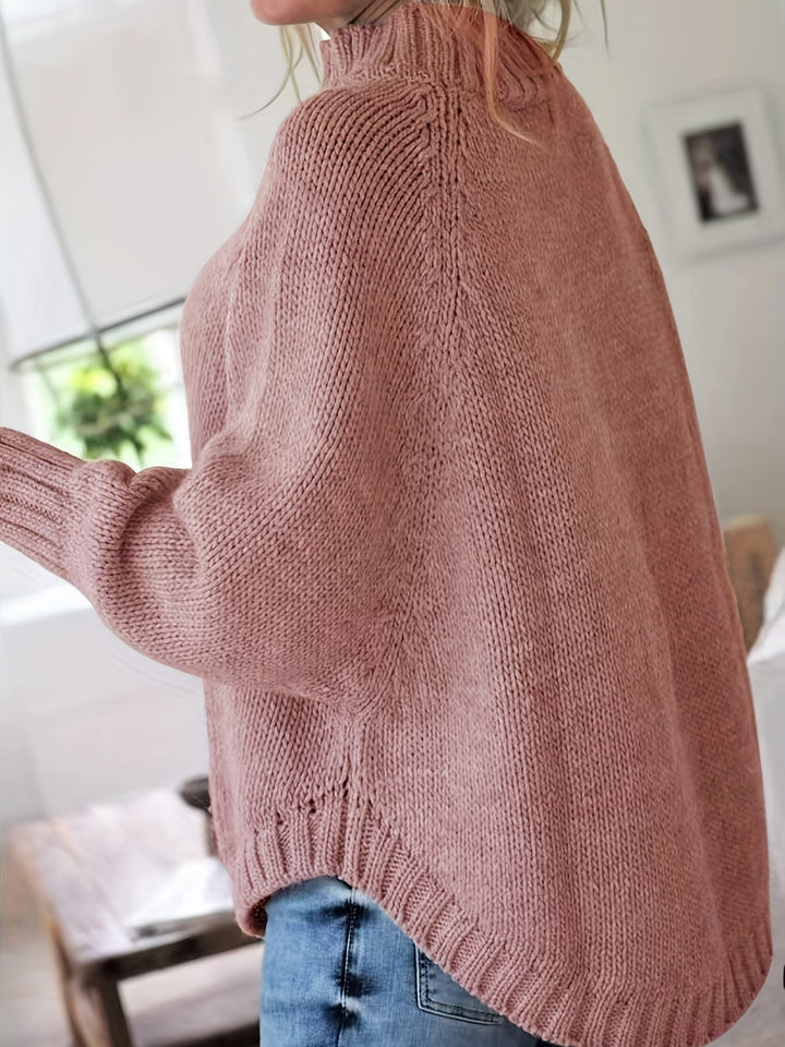 Corinne | Cozy High-Neck Cable-Knit Jumper