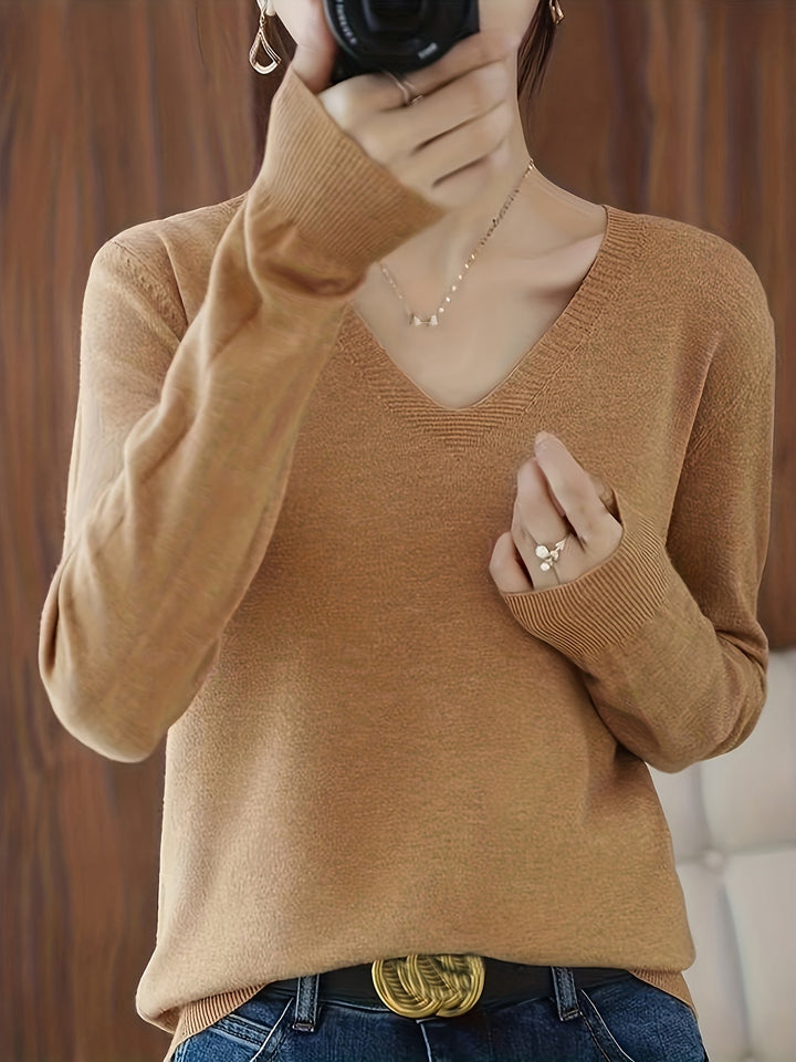 Selene | Soft V-Neck Jumper