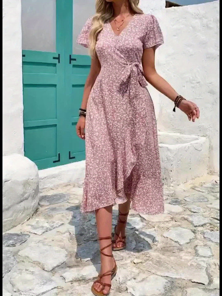 Marlene | Flowing Floral Wrap Dress