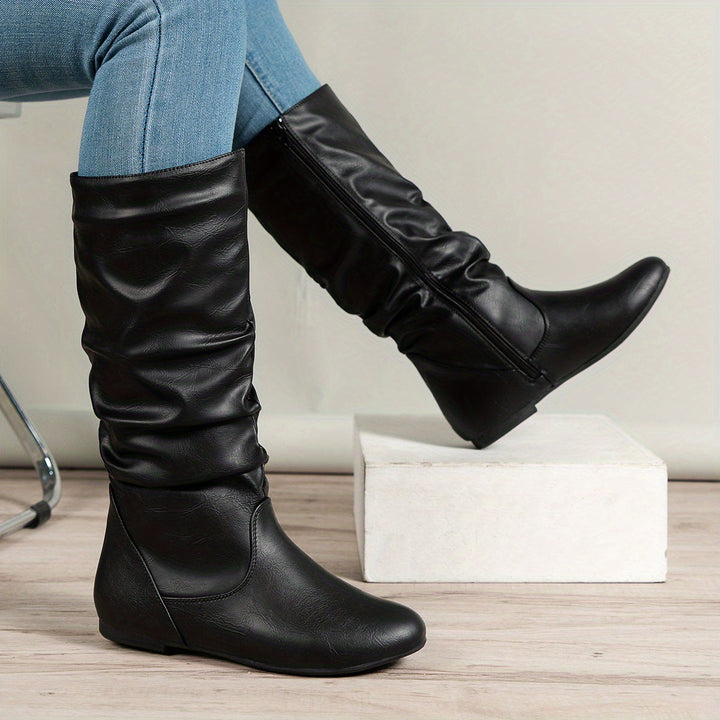 Maureen | Slouched Mid-Calf Boots