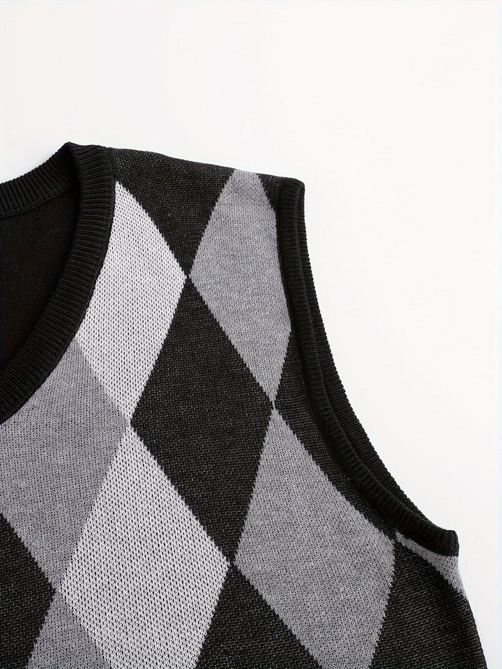 Chandler | Classic Argyle Jumper Vest