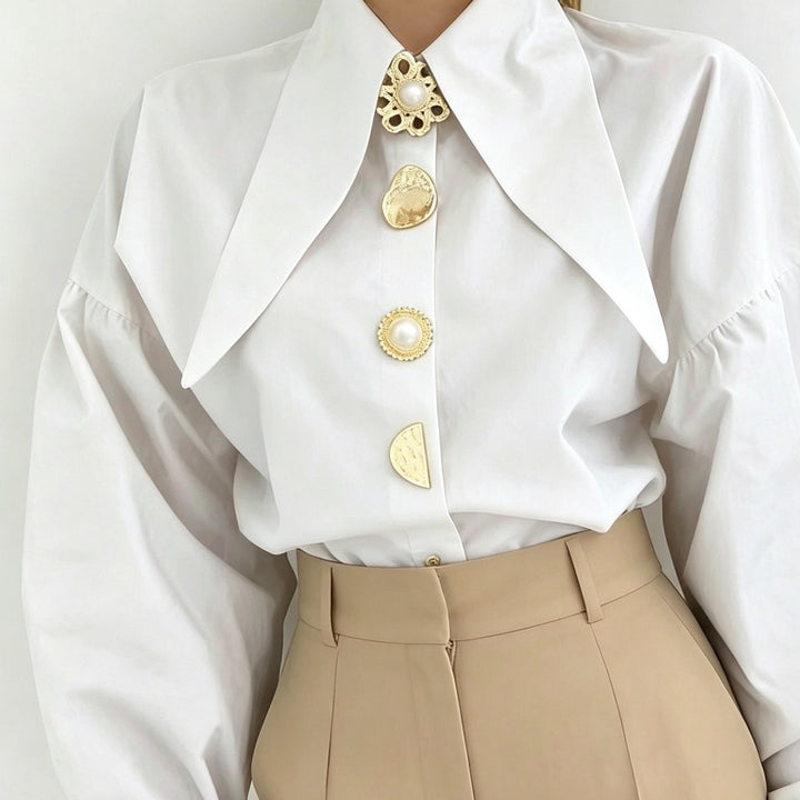 Lucille | Statement Collar Blouse