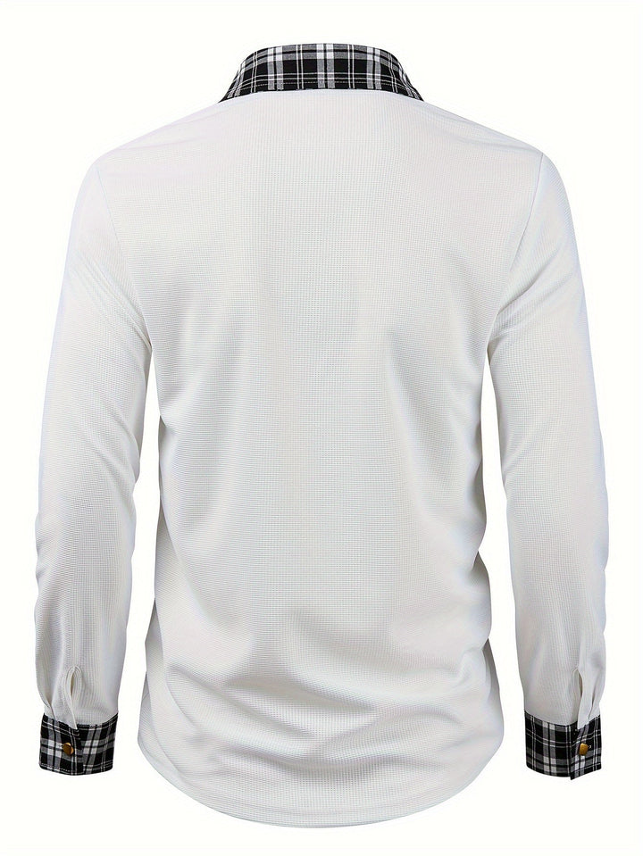 Bradley | Textured Contrast Shirt