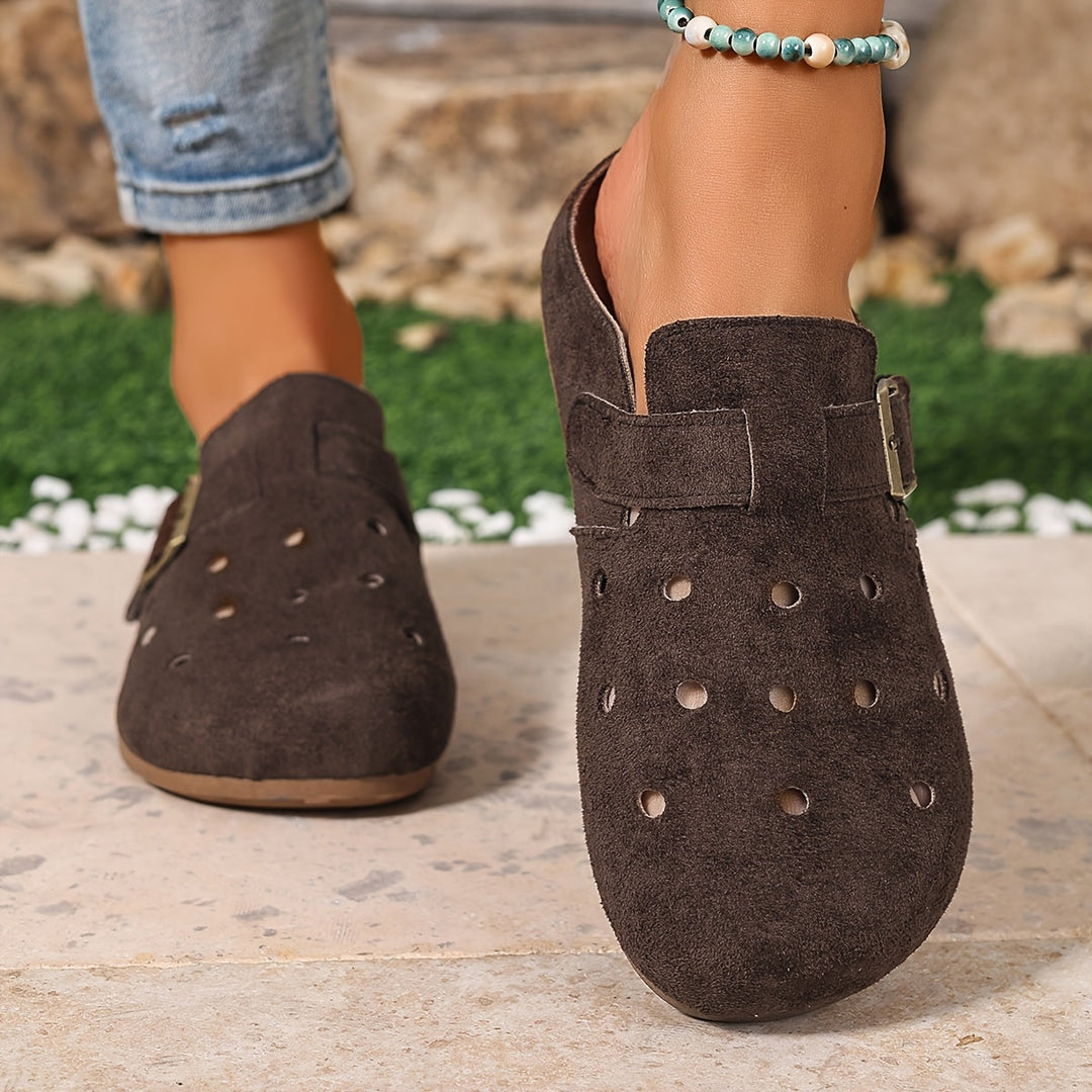 Marion | Buckle-Detail Slip-On Clogs