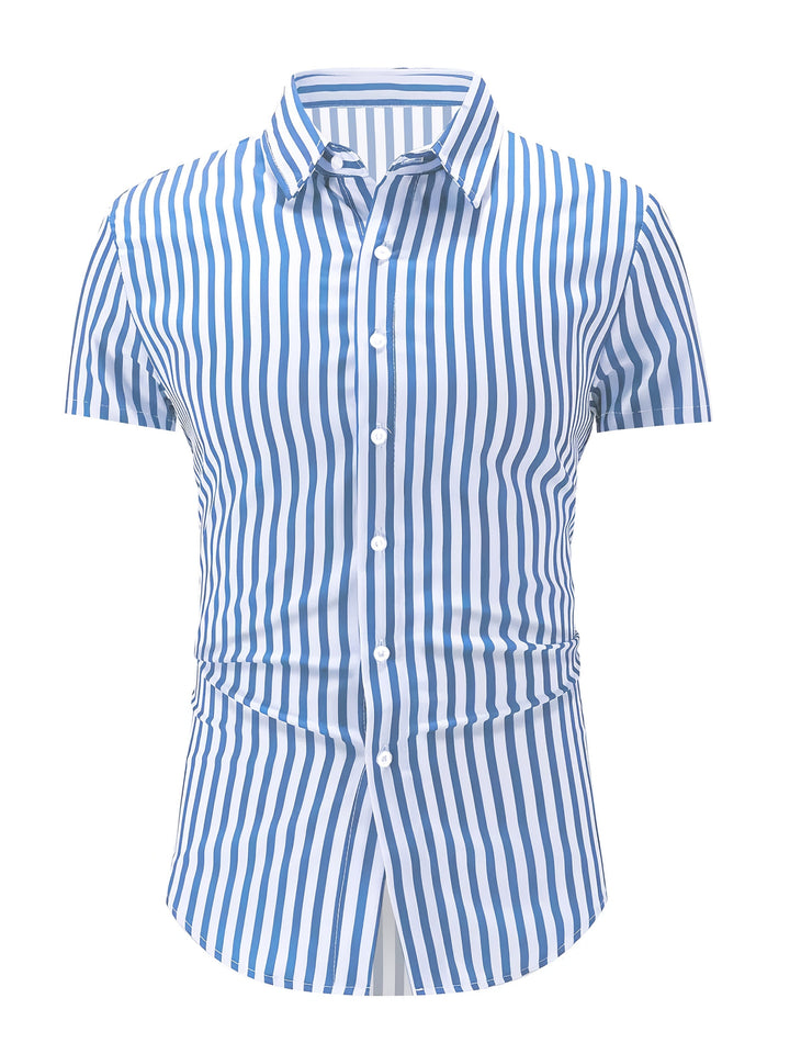Grant | Refined Striped Short Sleeve Shirt