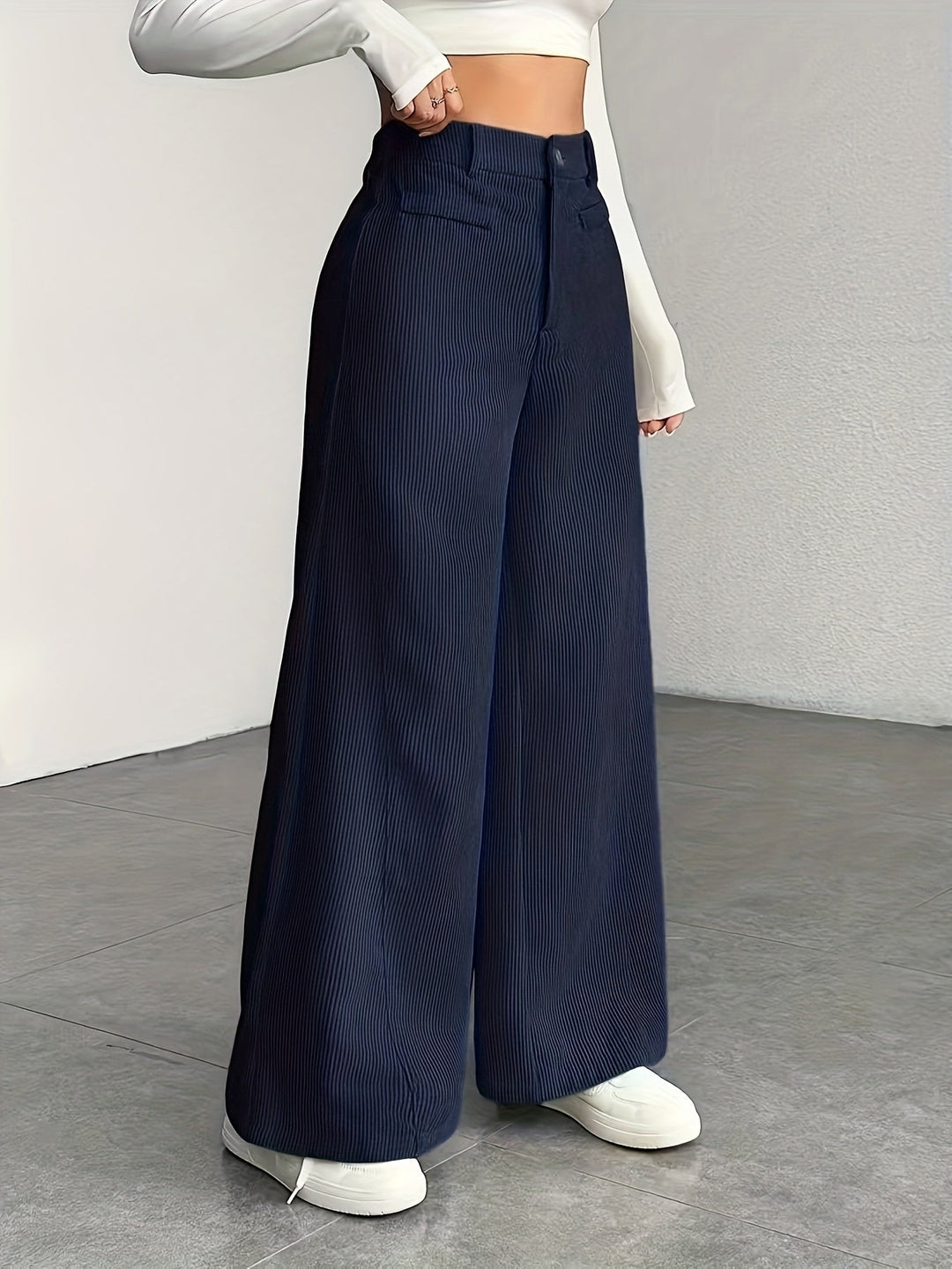 Kimberly | High-Waisted Wide-Leg Trousers
