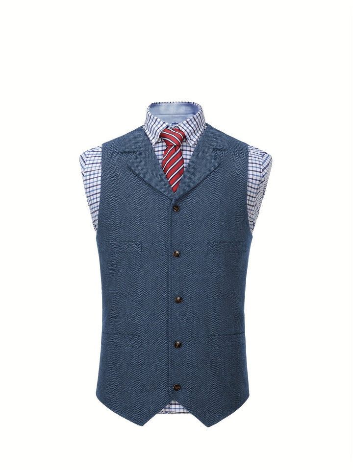 Colton | Heritage Herringbone Vest