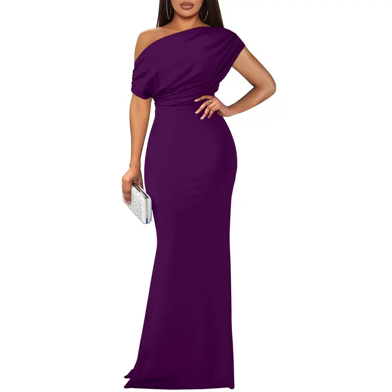 Rose | Elegant Off-Shoulder Evening Dress