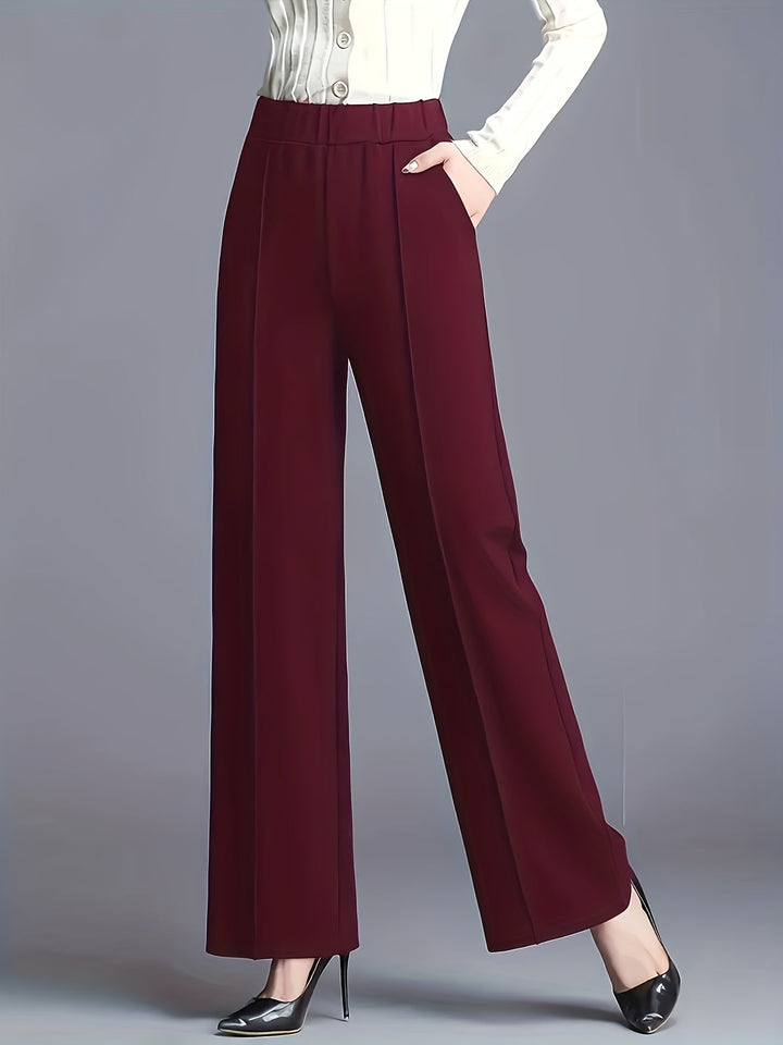 Claudia | High-Waisted Wide-Leg Trousers