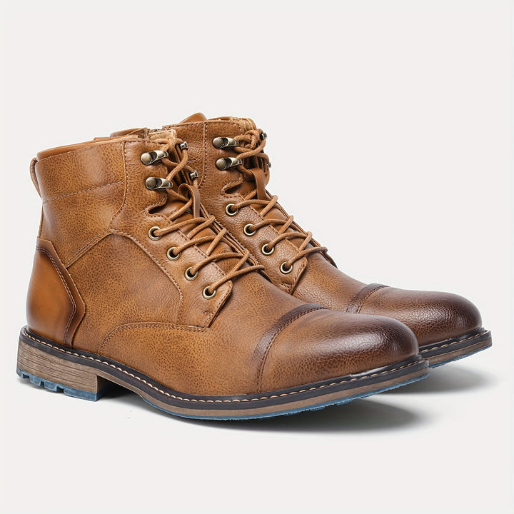 Rupert | Refined Cap-Toe Ankle Boots